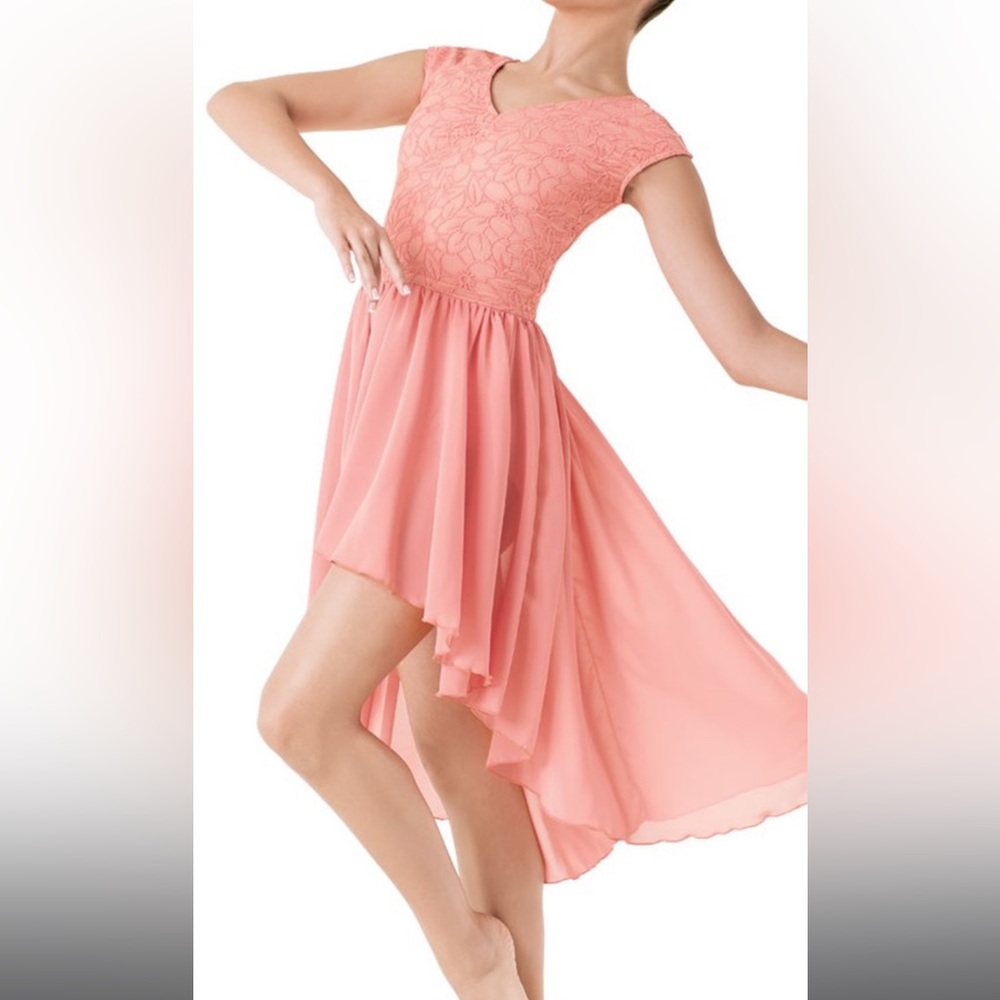 Weissman Peach Lace 9400 Heaven’s Door Lyrical Costume LC